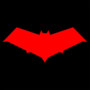Red Bat Symbol On Logo - Red Hood Decal / Sticker - Choose Color & Size - Batman Joker Jason ...