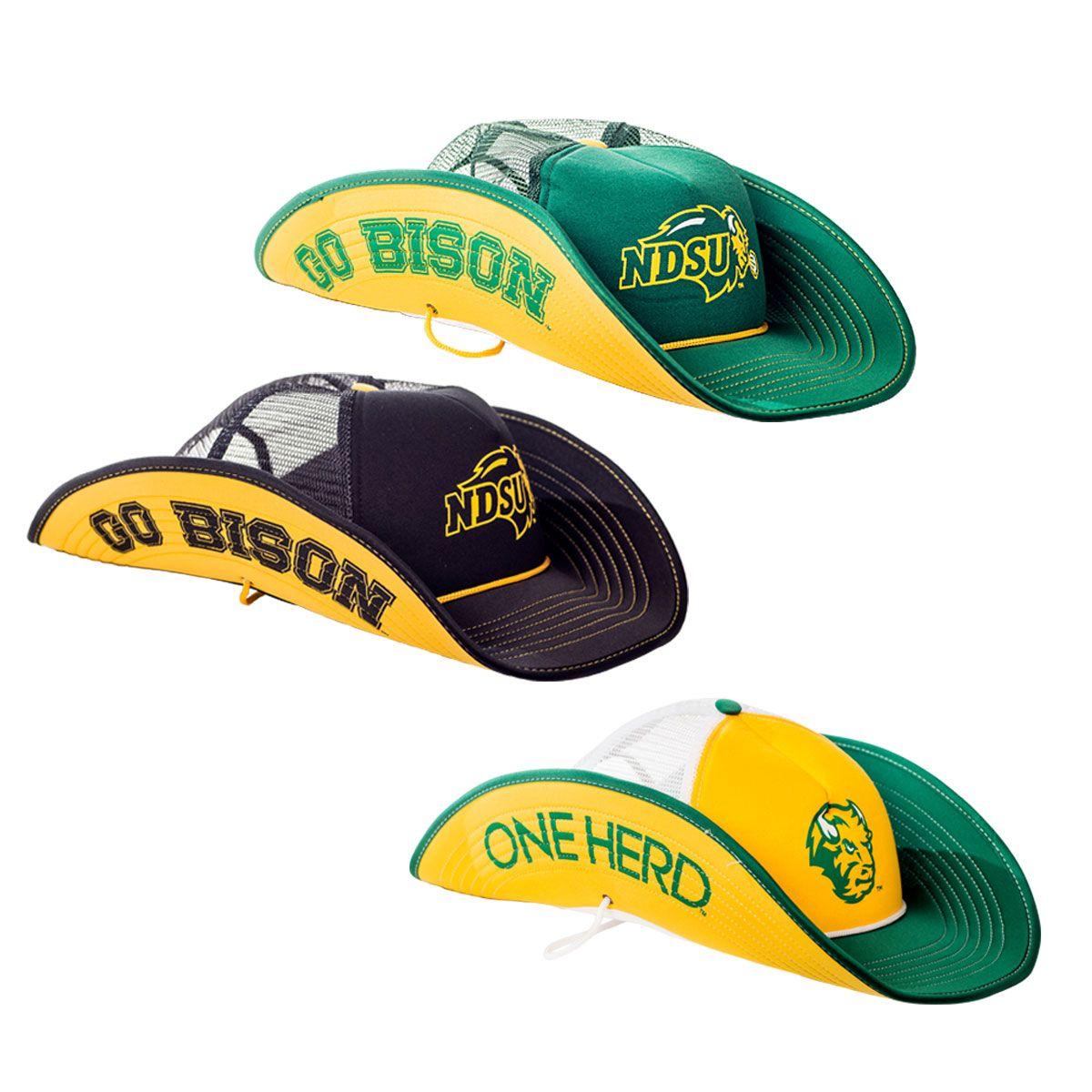 ND Bison Logo - NDSU Bison Cowbucker Hat - One Herd