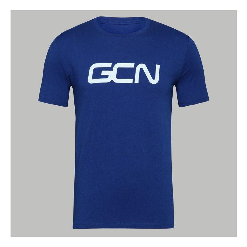 Royal Blue Logo - GCN Word Logo Royal Blue and White Organic T Shirt