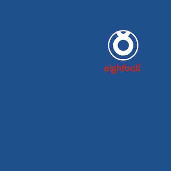 Royal Blue and Logo - Pocket Logo Men's T Shirt Blue. Ei8htball, Live