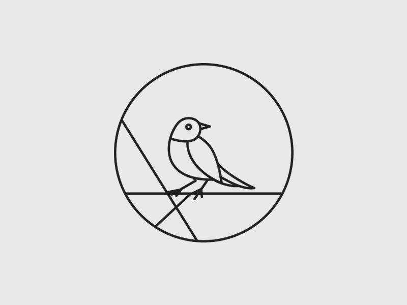 Superhero Bird Logo - Line Bird logo concept by Superhero Design Co