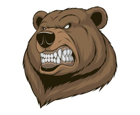 Grizzly Head Logo - Grizzly Bear Head | Etsy