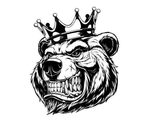 Grizzly Head Logo - Grizzly Bear Head Mascot