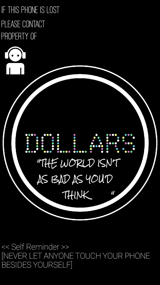 The Dollars Logo - Putting dollars logo as a wallpaper
