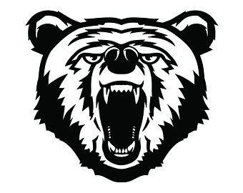 Grizzly Head Logo - Grizzly bear svg