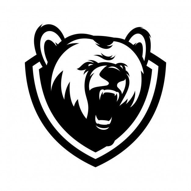 Grizzly Head Logo - Bear animal sport mascot head logo vector Vector | Premium Download