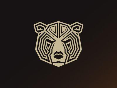 Grizzly Head Logo - Bear Head Logo by Beau Raw | Dribbble | Dribbble