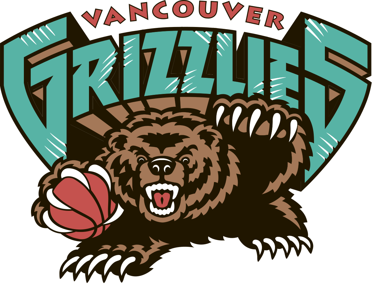 Grizzly Head Logo - Vancouver Grizzlies