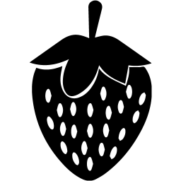 Black Strawberry Logo - Black strawberry icon - Free black fruit icons