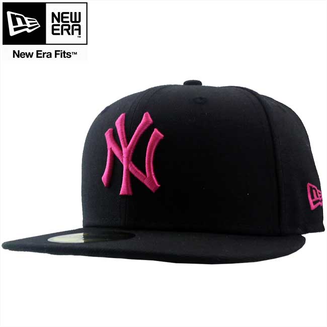 Black Strawberry Logo - Cio Inc: New Era Cap Pink Logo New York Yankees Black / Strawberry