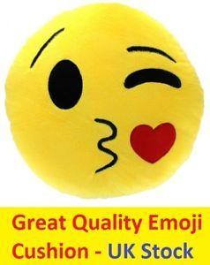 Kiss Emoji Logo - Blowing Kiss Emoji Emoticon Plush Soft Cushion Pillows Smiley ...