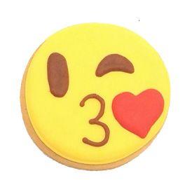 Kiss Emoji Logo - Kiss Emoji Cookie — District Desserts