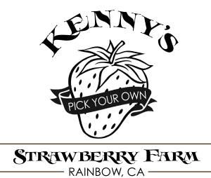 Black Strawberry Logo - black logo - Kenny's Strawberry Farm