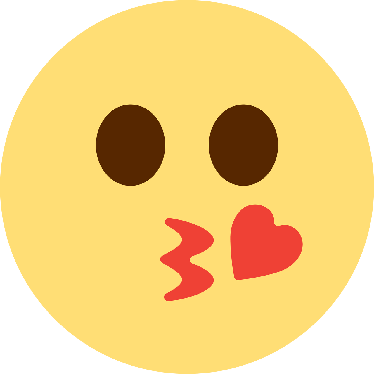 Kiss Emoji Logo - Kiss Emoji SVG Cut File - Snap Click Supply Co.