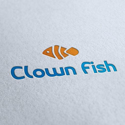 Orange Clown Logo - Clown Fish Logo Template