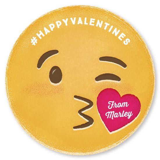 Kiss Emoji Logo - valentine's day - Kiss Emoji at Minted.com