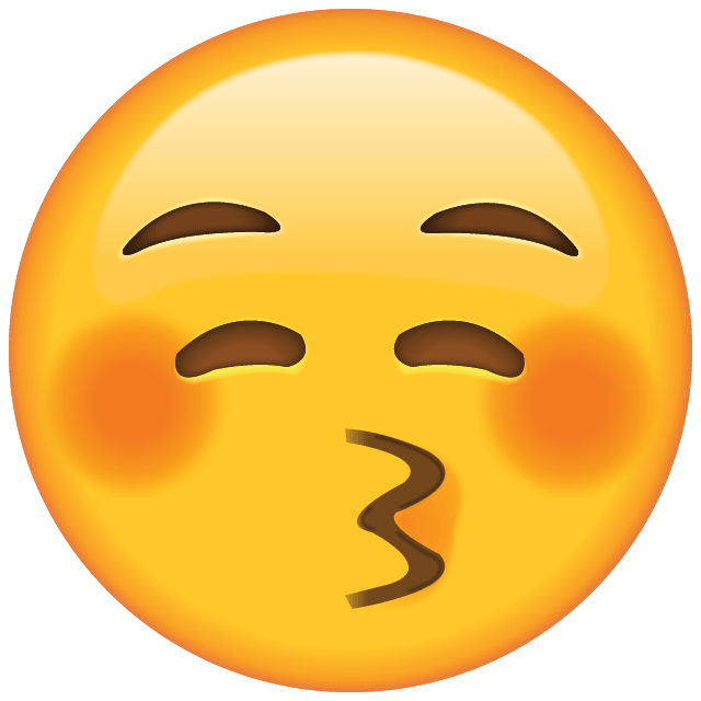 Kiss Emoji Logo - Apple Emoji Faces, Emoji Picture [Download PNG]
