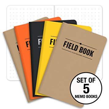 Black with a Dot of Yellow I Logo - Amazon.com : Field Notebook - 3.5