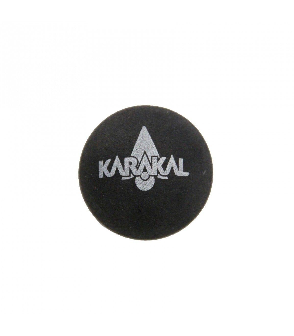 Black with a Dot of Yellow I Logo - Karakal Double Yellow dot - 1 ball| My-Squash.com