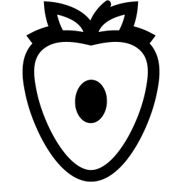 Black Strawberry Logo - Black strawberry 3 icon - Free black fruit icons