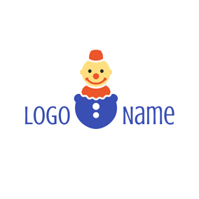 Orange Clown Logo - Free Toys Logo Designs | DesignEvo Logo Maker