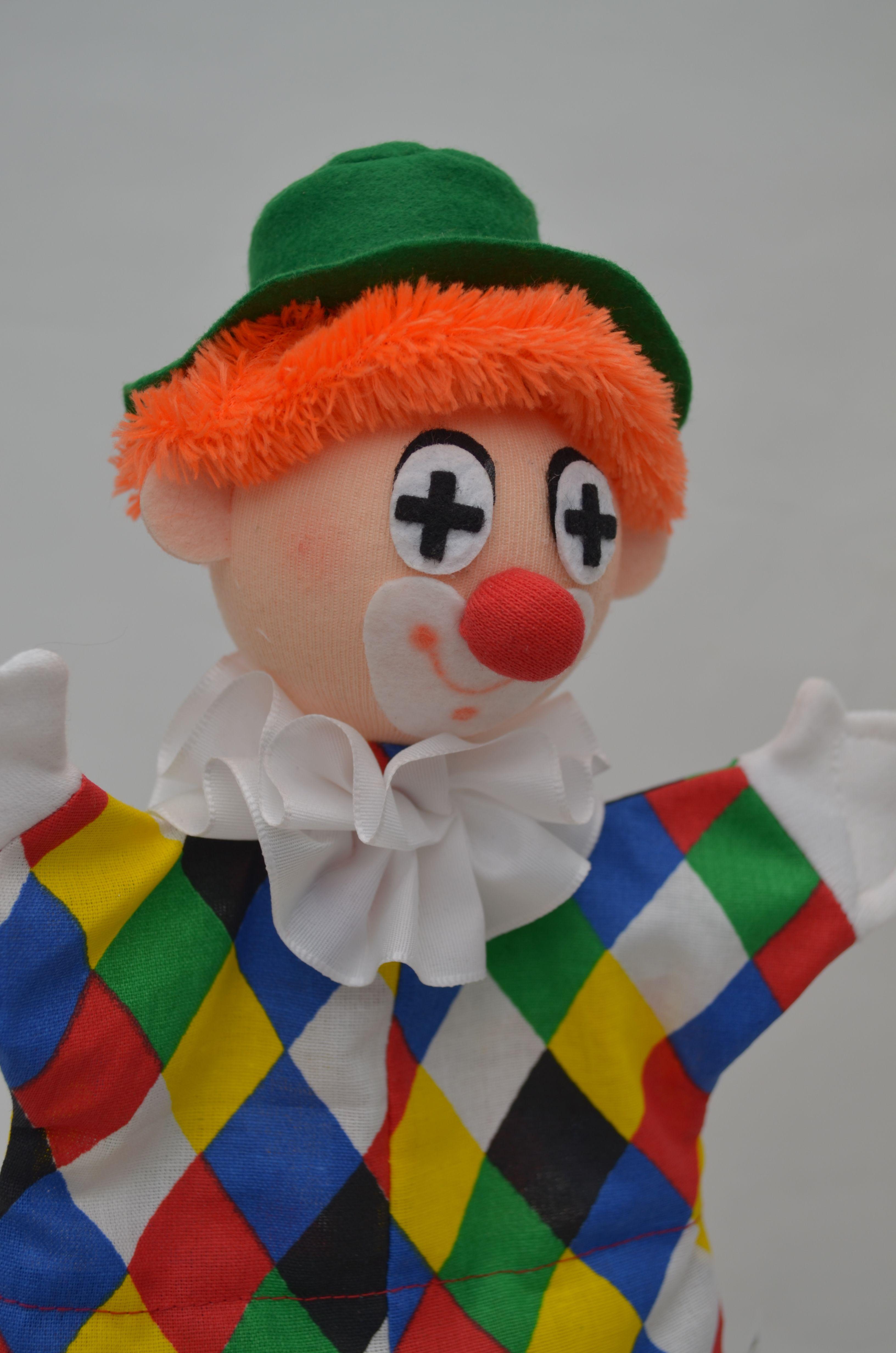 Orange Clown Logo - Clown Logo 32cm, hand puppet - Moravská Ústředna Brno