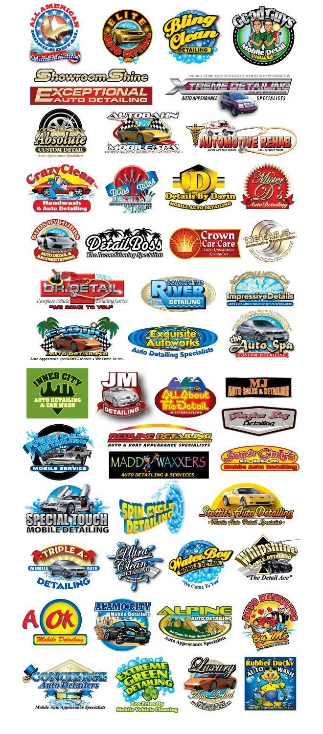 Automotive Detail Logo - Auto Detailing Business Logos - Detail King