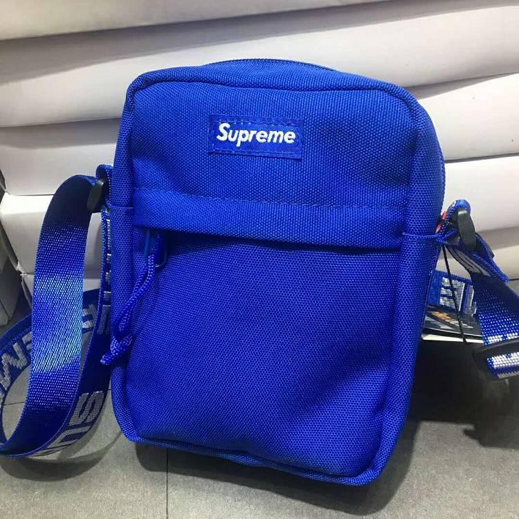 Dark Blue Supreme Logo - Sale SUPREME Dark Blue Shoulder Bag Online, Best Wallets on Sale