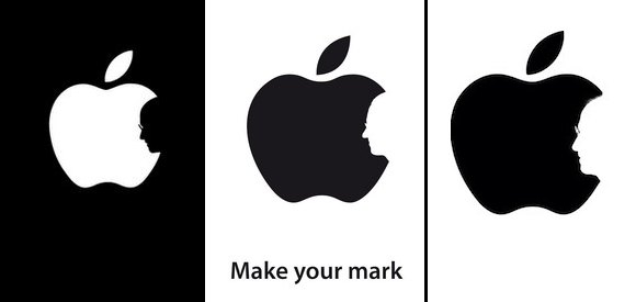 steve jobs apple face logo
