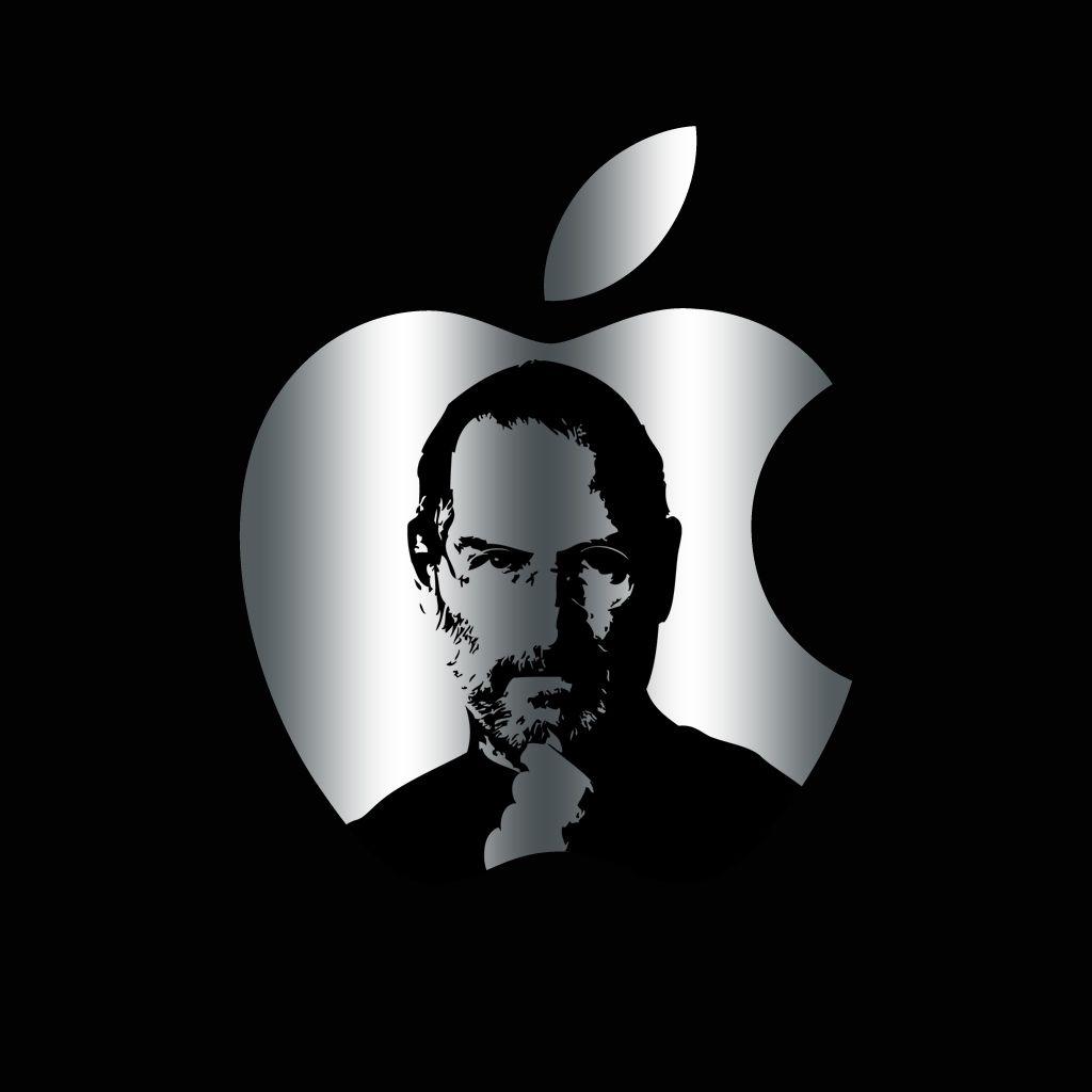 Steve Jobs with Apple Logo - Steve jobs apple Logos
