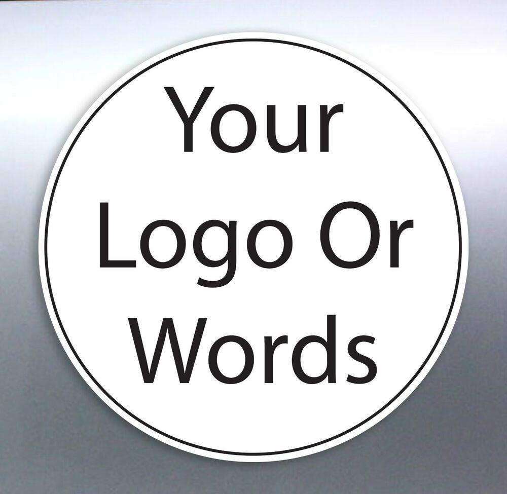 Custom Made Logo - Business stickers Size round circle logo work sign custom made shop