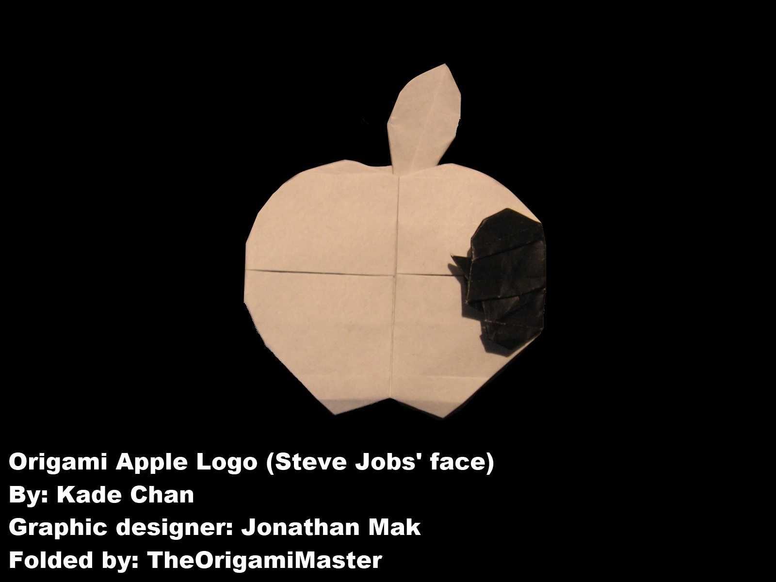 Steve Jobs Apple Logo - The Origami Master's Blog: Apple logo (Steve Jobs' face)