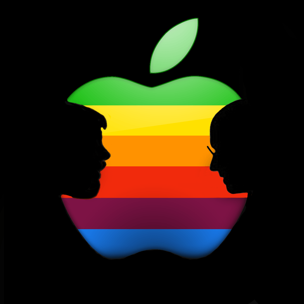 Steve Jobs Apple Logo - Steve x2 inside an Apple. Applelicious. Apple inc