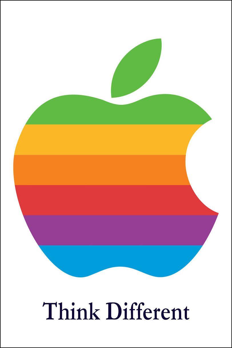 Different Apple Logo - Steve Jobs Poster Apple Mac iPhone Logo Poster Think Different ...