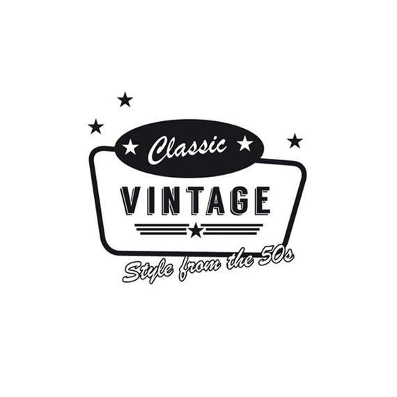1950s Logo - Retro logo custom made logo vintage business logo retro | Etsy