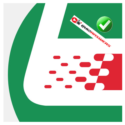 Red and White Stripes with Red Circle Logo - Green and red Logos