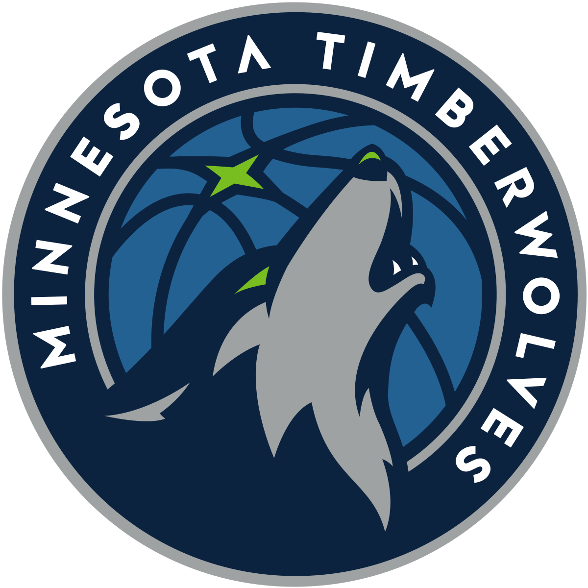 Colorful Wolf Logo - Minnesota Timberwolves