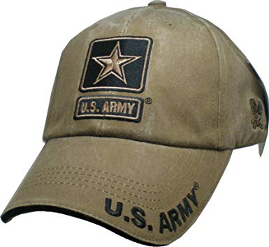 Coyote Eagle Logo - Eagle Crest U.S. Army Star Logo Tonal Washed Mens Cap