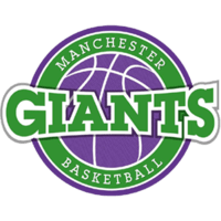 Purple and Green Basketball Logo - Manchester Giants