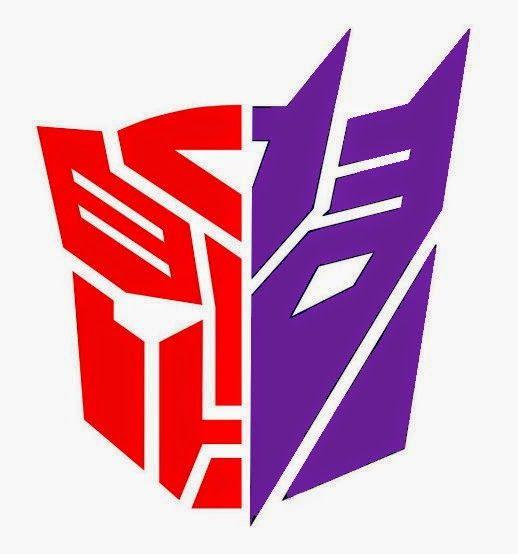 Transformers Autobots and Decepticons Logo - Half autobot half decepticon Logos