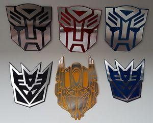 Transformers Autobots and Decepticons Logo - New Autobots Decepticons Logo Symbol Transformers 3D Car Decal ...
