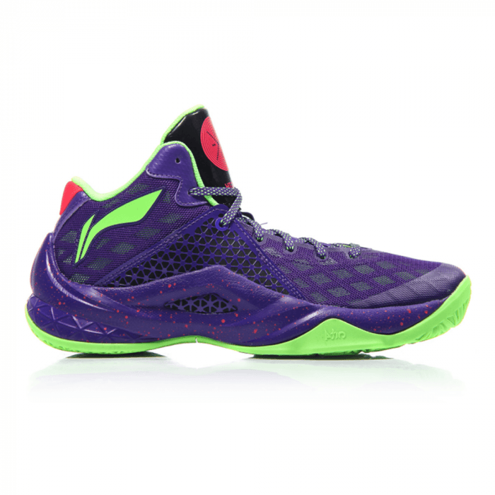 Purple and Green Basketball Logo - Wade All in Team 4 Lite Mid Men's Basketball Shoes - Purple/Green