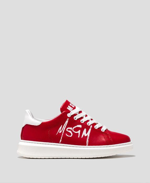 Shoe Red Logo - MSGM Women's shoes | MSGM Official Online Shop