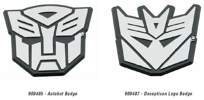 Transformers Autobots and Decepticons Logo - 2010-2015 Transformers Autobot or Decepticon Logo Badges (pair)