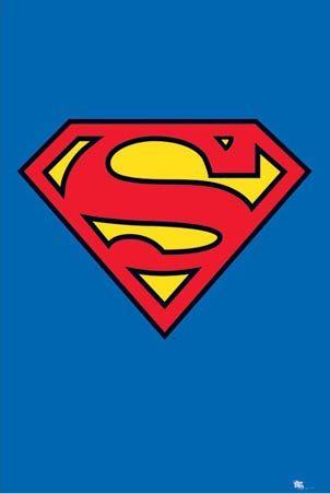 Red White Blue Superman Logo - Superman Logo - Iconic Superhero (Need this to reference as a draw ...