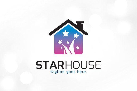 Star in House Logo - Star House Logo Template ~ Logo Templates ~ Creative Market