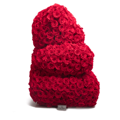 Giant Red O Logo - Inches Tall Giant Red Preserved Rose Bear. Local Delivery Pickup