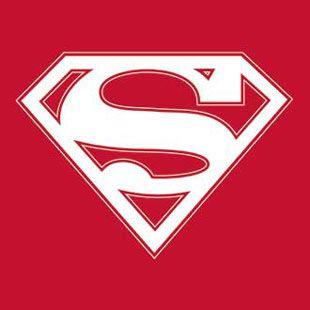 Red White Blue Superman Logo - Superman White And Red Logo T Shirt School Colors Tee Yours