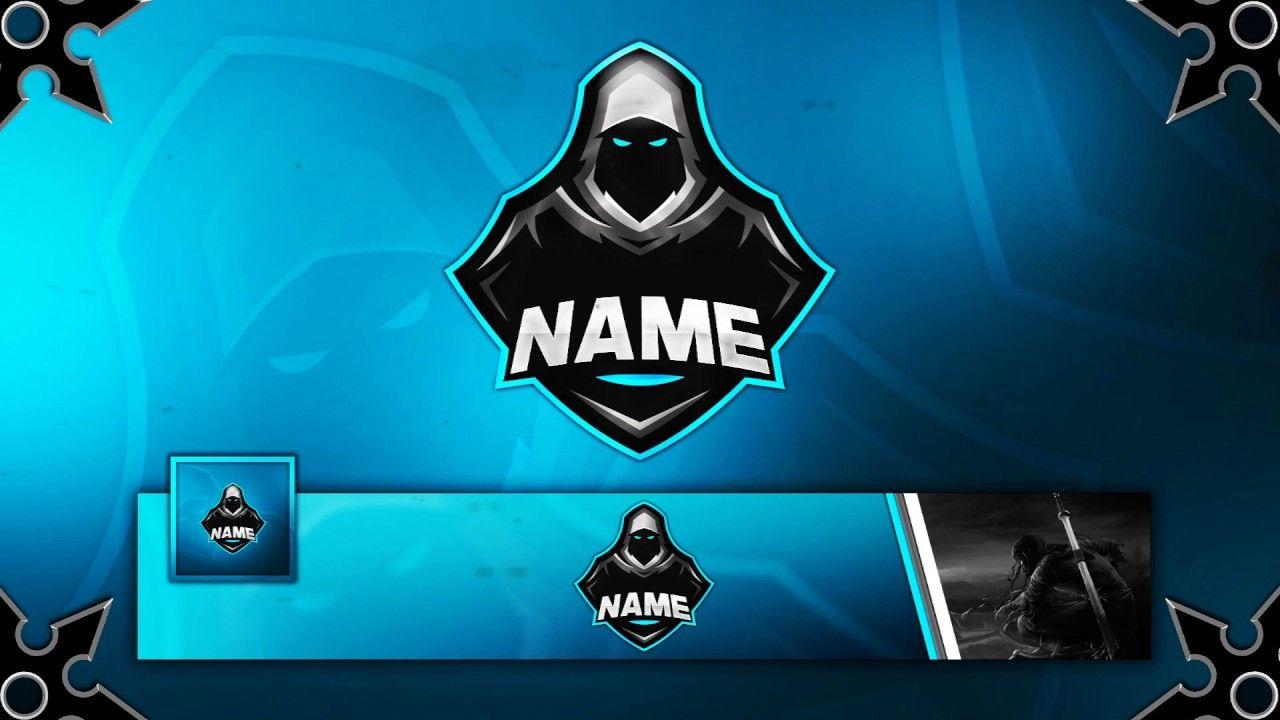 Blue Gaming Logo - FREE Gaming/Clan Mascot Logo / Banner / Avatar Template - YouTube