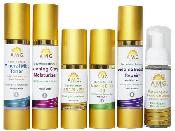 AMG Minerals Logo - 5 Step Skin Care System | AMG Naturally